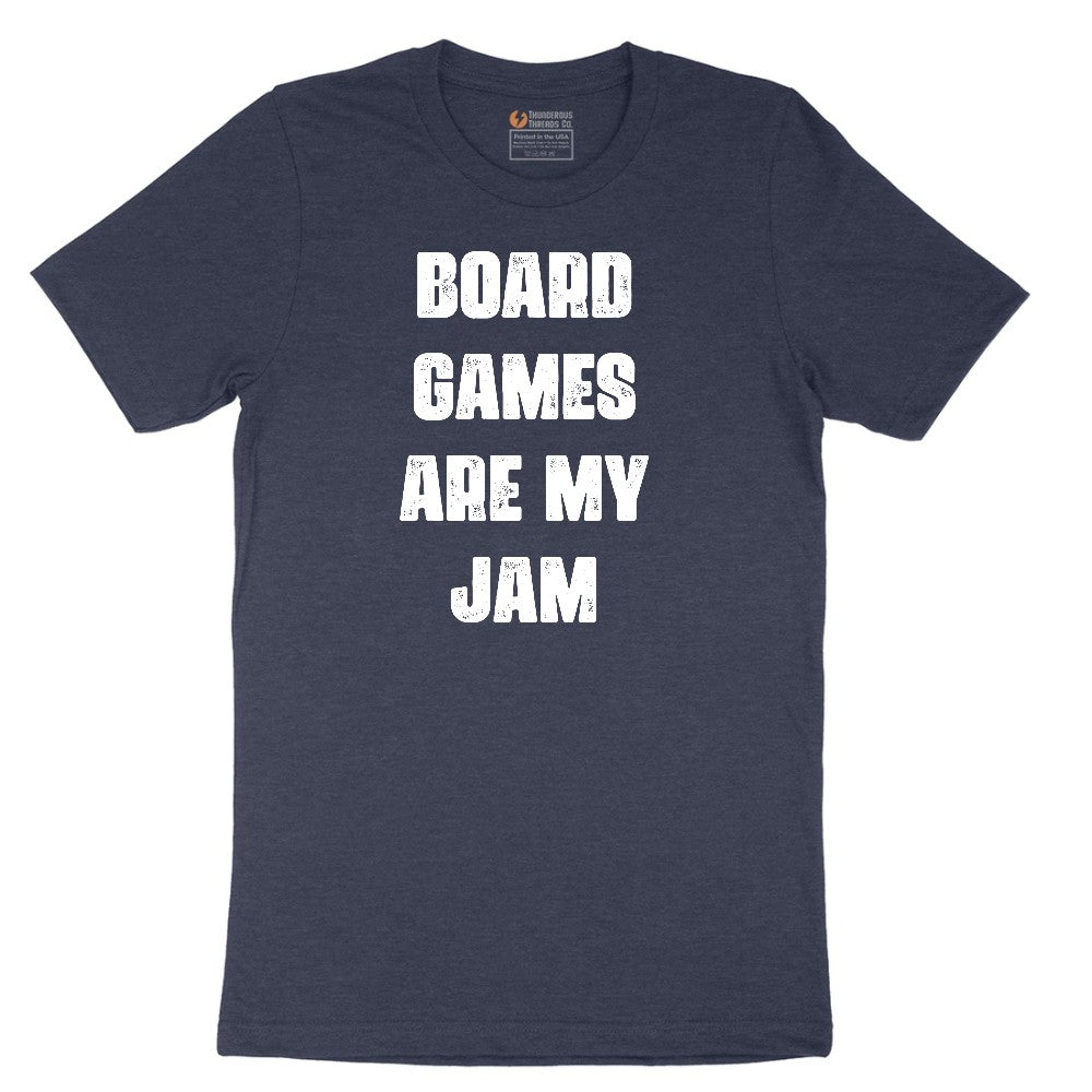 Board Games are My Jam Short Sleeve Tee - Heather Navy
