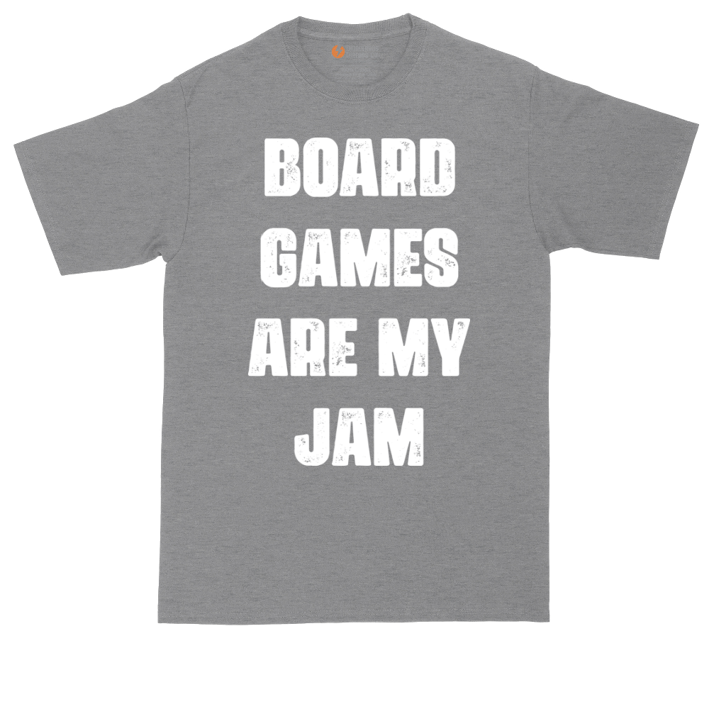 Board Games are My Jam tall t-shirt for men in Athletic Heather