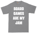 Board Games are My Jam tall t-shirt for men in Athletic Heather