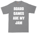 Board Games are My Jam tall t-shirt for men in Athletic Heather