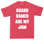 Board Games are My Jam tall t-shirt for men in Heather Red