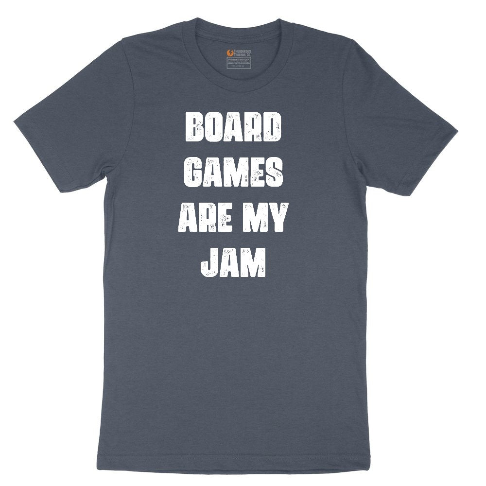 Board Games are My Jam Toddler Short Sleeve Tee - Heather Navy