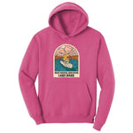 Boat Waves Sun Rays Lake Days Ladies Hoodie - Sangria