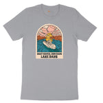 Boat Waves Sun Rays Lake Days Short Sleeve Tee - Athletic Heather Grey