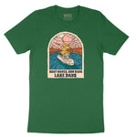 Boat Waves Sun Rays Lake Days Short Sleeve Tee - Athletic Kelly