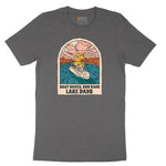 Boat Waves Sun Rays Lake Days Short Sleeve Tee - Dark Heather Grey