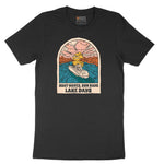 Boat Waves Sun Rays Lake Days Short Sleeve Tee - Jet Black