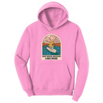 Boat Waves Sun Rays Lake Days Toddler Hoodie - Candy Pink