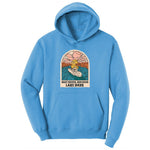 Boat Waves Sun Rays Lake Days Youth Hoodie - Aquatic Blue