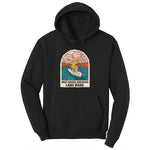 Boat Waves Sun Rays Lake Days Youth Hoodie - Jet Black
