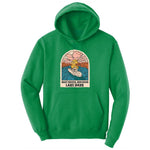 Boat Waves Sun Rays Lake Days Youth Hoodie - Kelly Green