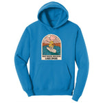 Boat Waves Sun Rays Lake Days Youth Hoodie - Sapphire