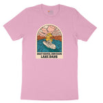 Boat Waves Sun Rays Lake Days Youth Short Sleeve Tee - Candy Pink