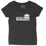 Body Built by Burgers Ladies Curvy Tee - Black