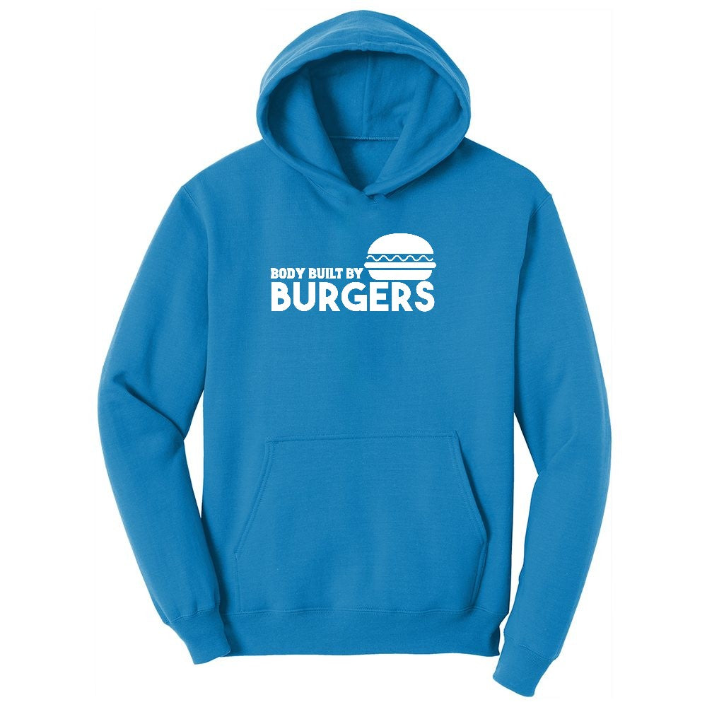 Body Built by Burgers Ladies Hoodie - Sapphire