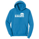 Body Built by Burgers Ladies Hoodie - Sapphire