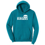 Body Built by Burgers Ladies Hoodie - Teal