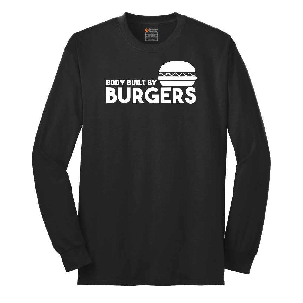Body Built by Burgers Long Sleeve Tee - Jet Black