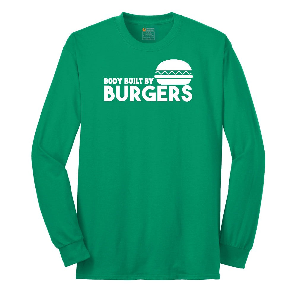 Body Built by Burgers Long Sleeve Tee - Kelly Green