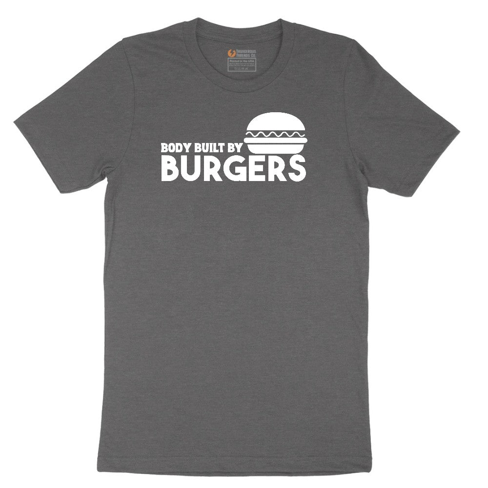 Body Built by Burgers Short Sleeve Tee - Dark Heather Grey