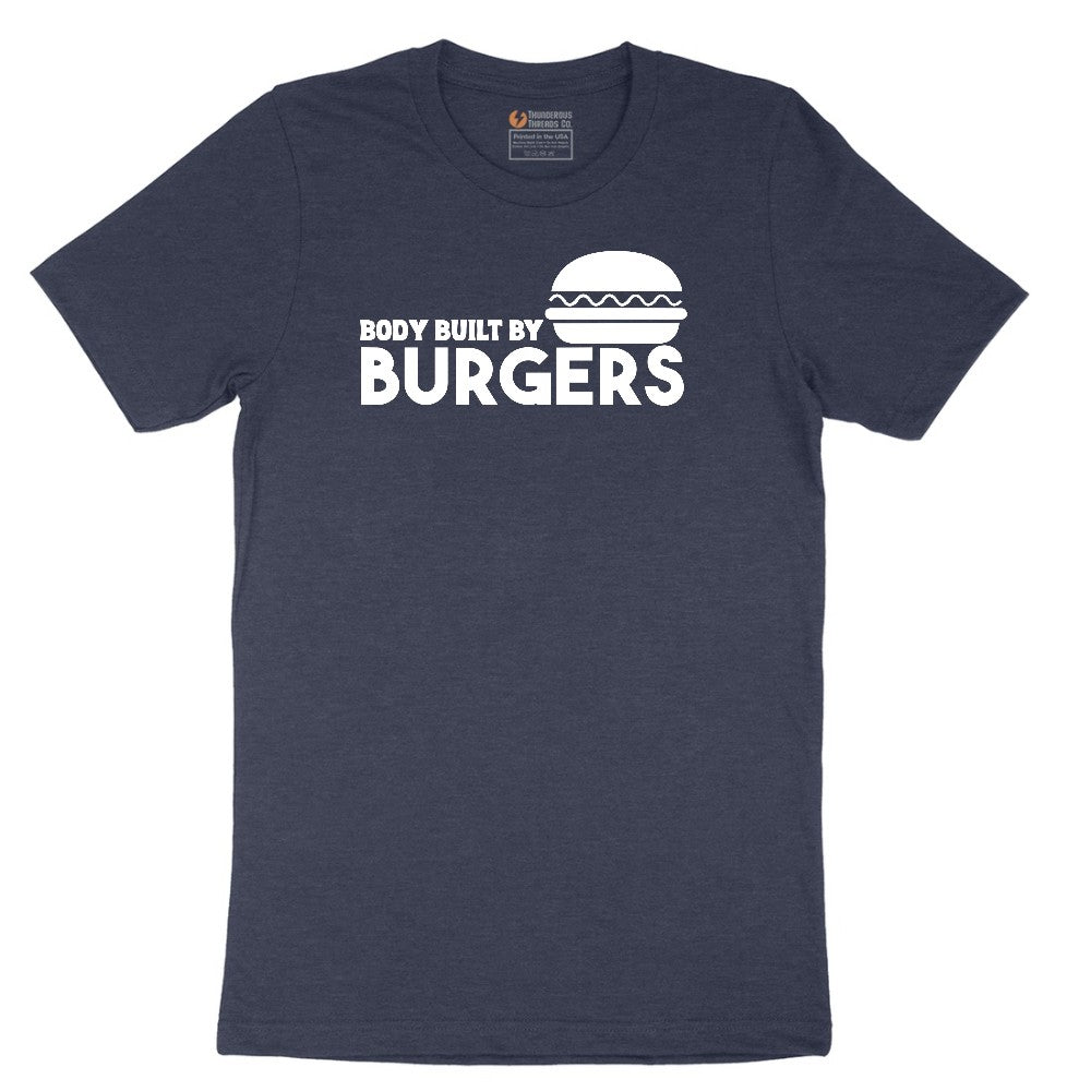 Body Built by Burgers Short Sleeve Tee - Heather Navy