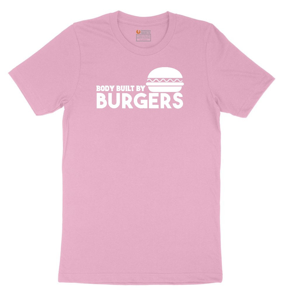 Body Built by Burgers Toddler Short Sleeve Tee - Candy Pink