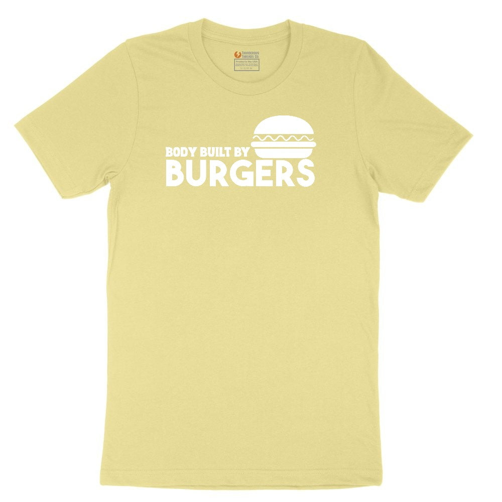 Body Built by Burgers Toddler Short Sleeve Tee - Yellow