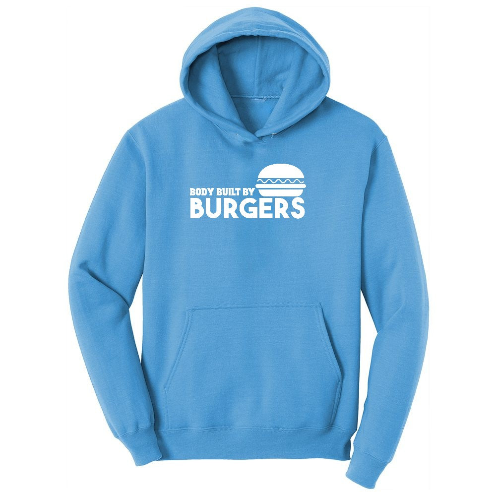 Body Built by Burgers Youth Hoodie - Aquatic Blue