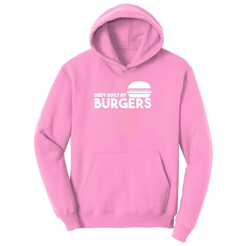 Body Built by Burgers Youth Hoodie - Candy Pink
