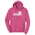 Body Built by Burgers Youth Hoodie - Sangria