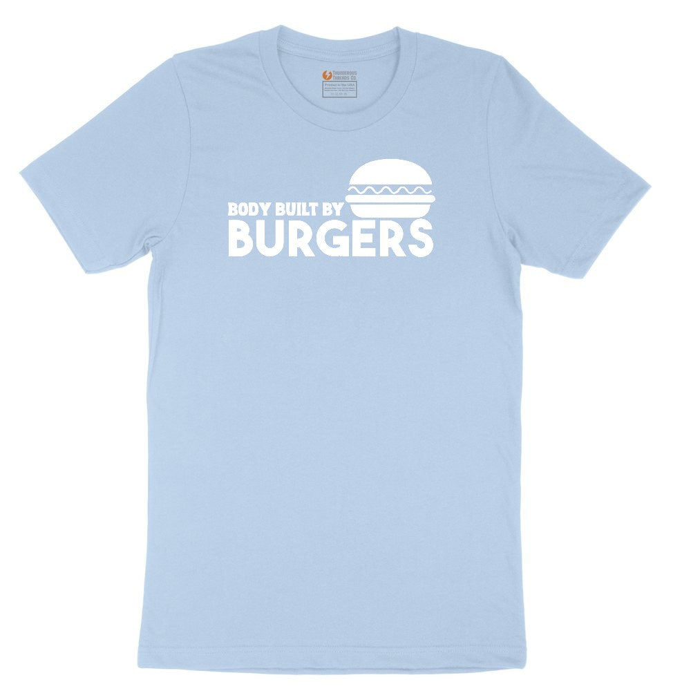 Body Built by Burgers Youth Short Sleeve Tee - Light Blue