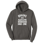 Brains are Awesome Hoodie - Charcoal