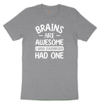 Brains are Awesome Youth Short Sleeve Tee - Athletic Heather