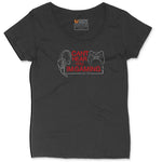 Can't Hear You I'm Gaming - Mens & Ladies T-Shirt Ladies Curvy Tee - Black
