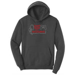 Can't Hear You I'm Gaming - Mens & Ladies T-Shirt Ladies Hoodie - Dark Heather Grey