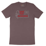 Can't Hear You I'm Gaming - Mens & Ladies T-Shirt Ladies Short Sleeve Tee - Sangria Blackout