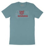 Can't Hear You I'm Gaming - Mens & Ladies T-Shirt Ladies Short Sleeve Tee - Surf Blackout