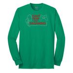 Can't Hear You I'm Gaming - Mens & Ladies T-Shirt Long Sleeve Tee - Kelly Green