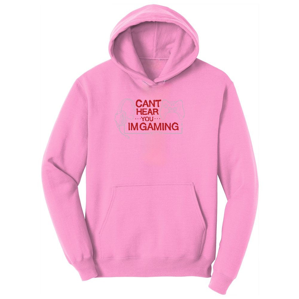 Can't Hear You I'm Gaming - Mens & Ladies T-Shirt Youth Hoodie - Candy Pink