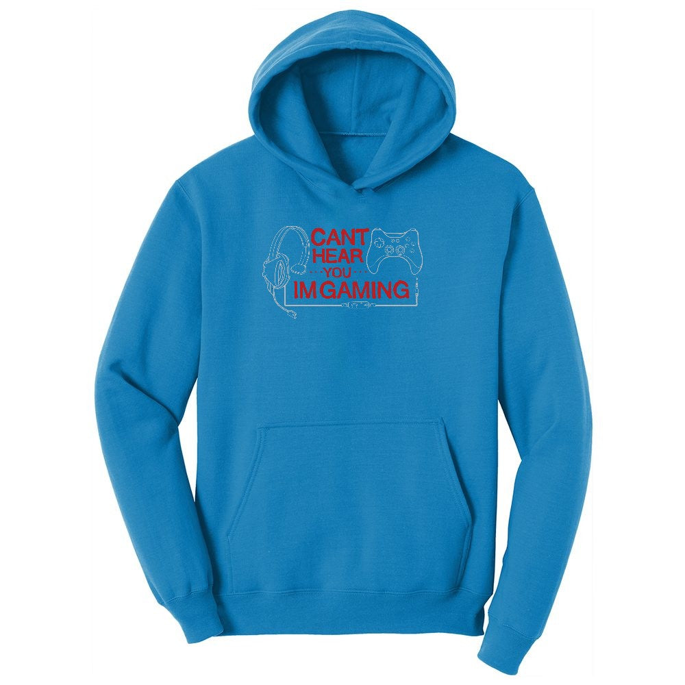 Can't Hear You I'm Gaming - Mens & Ladies T-Shirt Youth Hoodie - Sapphire
