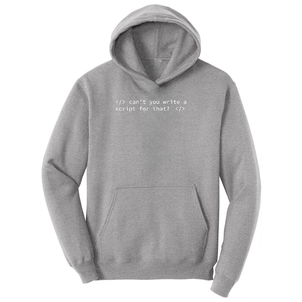 Can't You Write a Script for That Youth Hoodie - Athletic Heather