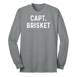 Capt Brisket Long Sleeve Tee - Athletic Grey