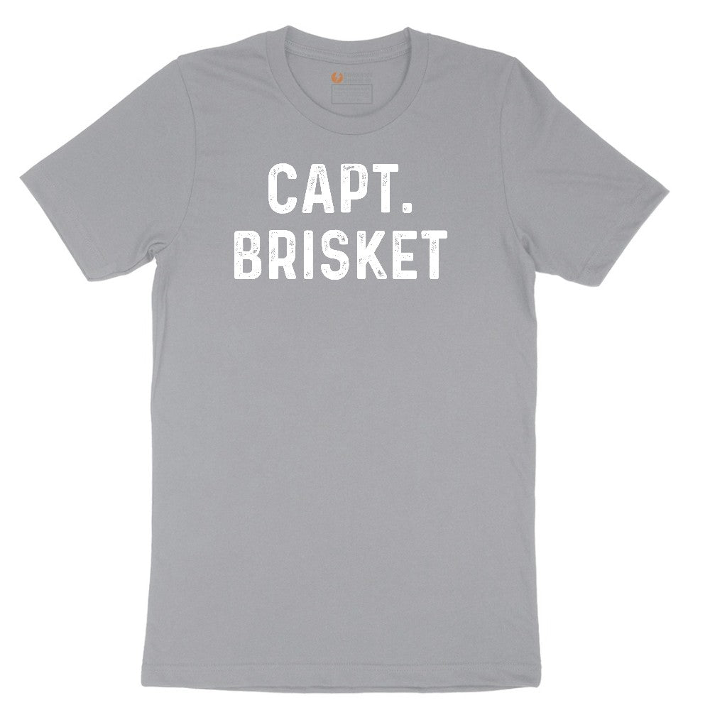 Capt Brisket Short Sleeve Tee - Athletic Heather Grey