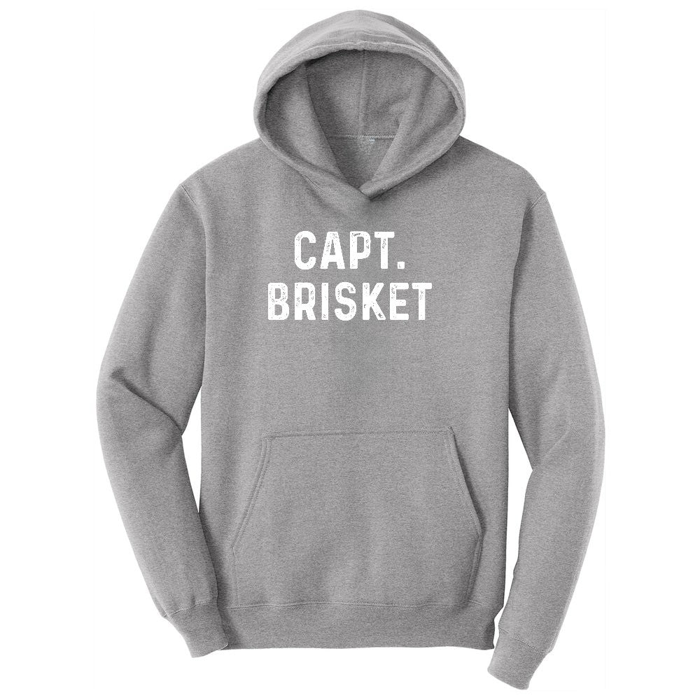 Capt Brisket Toddler Hoodie - Athletic Heather