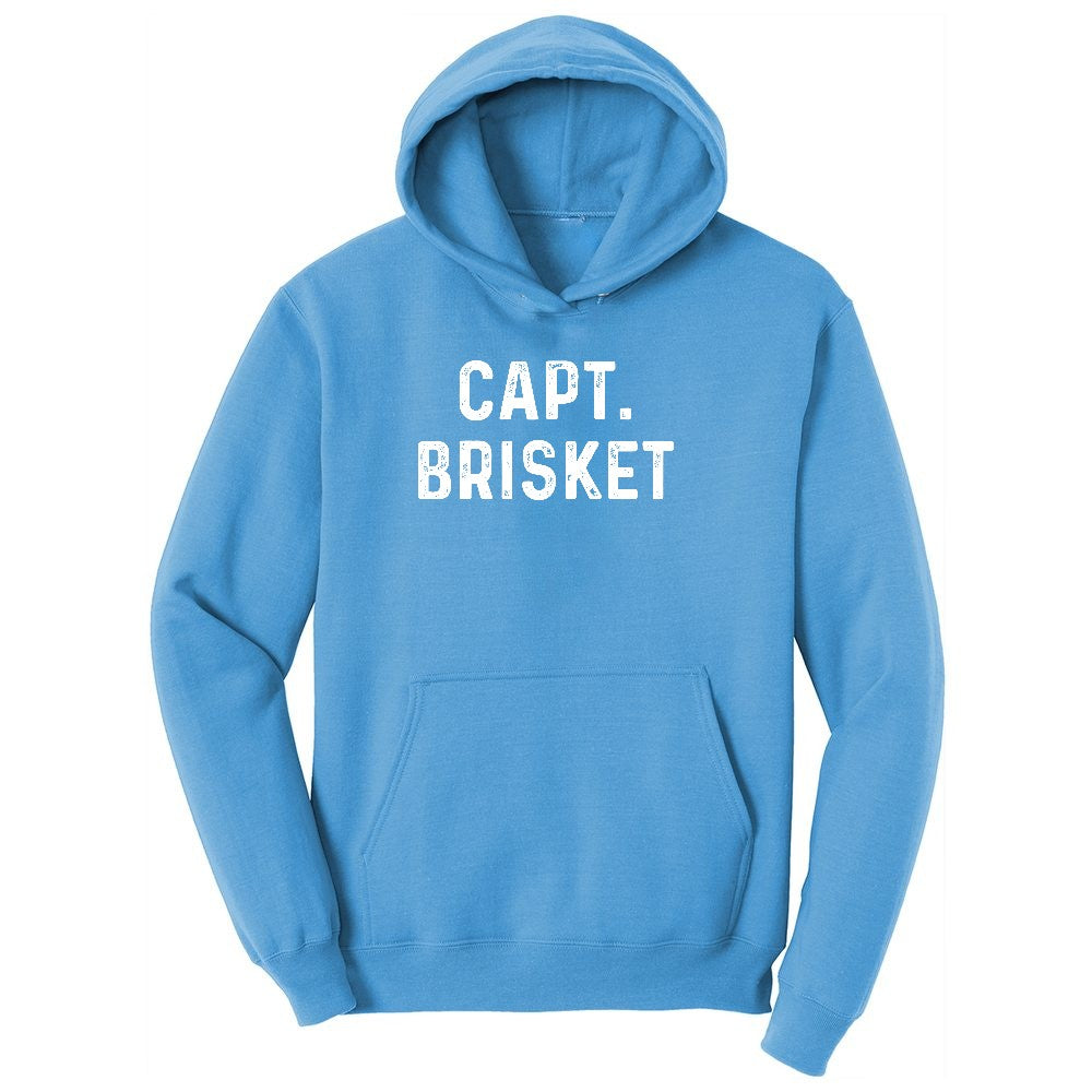 Capt Brisket Youth Hoodie - Aquatic Blue