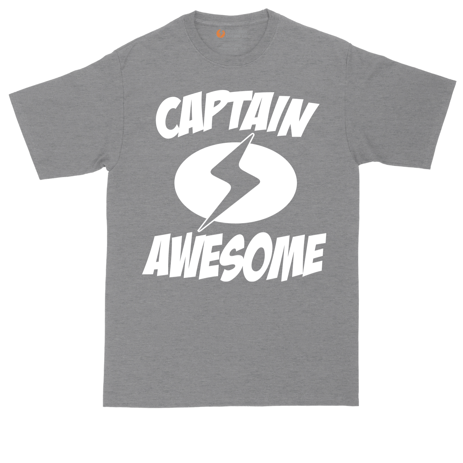 Captain Awesome tall t-shirt for men in Athletic Heather