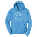 Check Out My Six Pack Video Game Version - Mens & Ladies T-Shirt Ladies Hoodie - Aquatic Blue