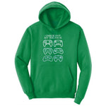 Check Out My Six Pack Video Game Version - Mens & Ladies T-Shirt Ladies Hoodie - Kelly Green