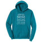 Check Out My Six Pack Video Game Version - Mens & Ladies T-Shirt Ladies Hoodie - Teal