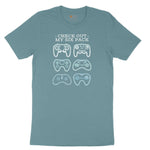 Check Out My Six Pack Video Game Version - Mens & Ladies T-Shirt Ladies Short Sleeve Tee - Surf Blackout